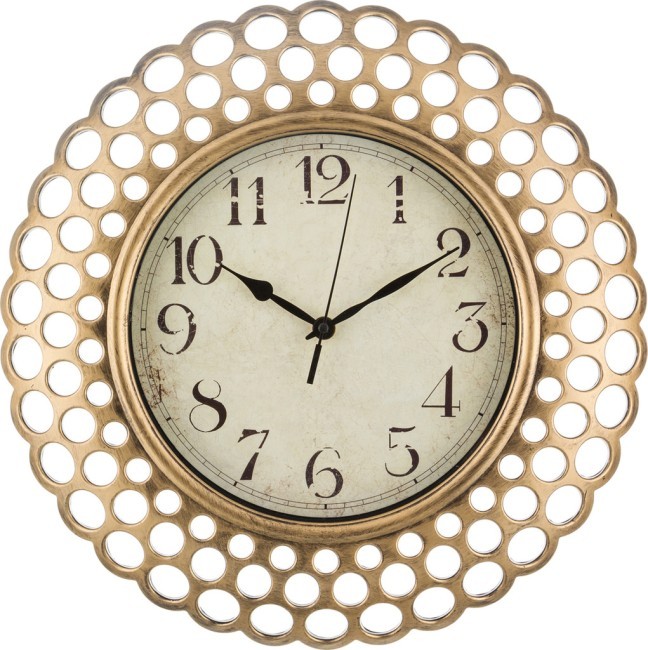 Часы настенные кварцевые "italian style" 39*39*5 см.диаметр циферблата=22 см. Lefard (220-130)