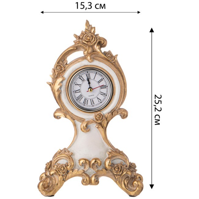 Часы настольные коллекция "рококо", 15,2*25,2*6,5cm Lefard (504-380) Часы настольные коллекция "рококо", 15,2*25,2*6,5cm Lefard (504-380)
