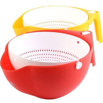 Дуршлаг с миской 2 в 1 с ручкой (RE627) Дуршлаг с миской 2 в 1 с ручкой (RE627)