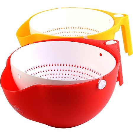 Дуршлаг с миской 2 в 1 с ручкой (RE627) Дуршлаг с миской 2 в 1 с ручкой (RE627)