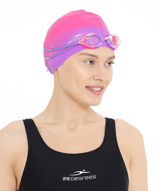 Шапочка для плавания 25DEGREES Relast Pink/Purple, силикон (1435857)