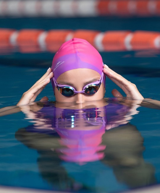 Шапочка для плавания 25DEGREES Relast Pink/Purple, силикон (1435857)