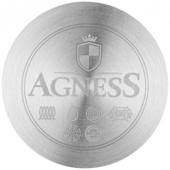 Турка agness "midnight" с индукционным дном, нерж.сталь, 500 мл, 8х10 см Agness (914-050)