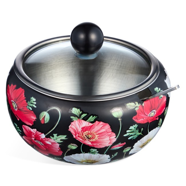 Сахарница agness "маки" 450 мл Agness (916-416) Сахарница agness "маки" 450 мл Agness (916-416)