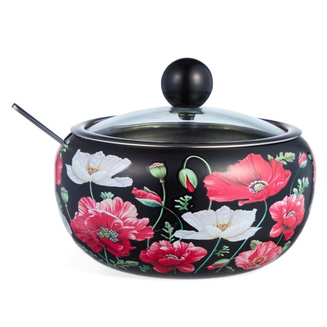 Сахарница agness "маки" 450 мл Agness (916-416) Сахарница agness "маки" 450 мл Agness (916-416)