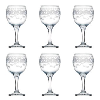 Набор 6-ти бокалов д/вина Флёр new 260 мл (MS411-02-07-01)