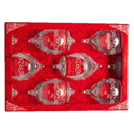 Набор 6-ти бокалов д/вина Флёр new 260 мл (MS411-02-07-01) Набор 6-ти бокалов д/вина Флёр new 260 мл (MS411-02-07-01)