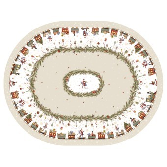Скатерть 140х180cm cm овальная, "щелкунчик" цвет: бежевый, tm lefard, полиэстер 100% Lefard (986-002-27) Скатерть 140х180cm cm овальная, "щелкунчик" цвет: бежевый, tm lefard, полиэстер 100% Lefard (986-002-27)