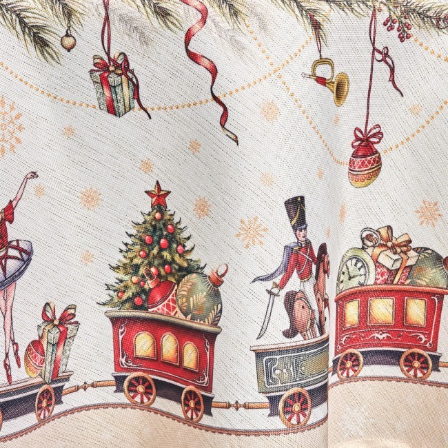 Скатерть 140х180cm cm овальная, "щелкунчик" цвет: бежевый, tm lefard, полиэстер 100% Lefard (986-002-27) Скатерть 140х180cm cm овальная, "щелкунчик" цвет: бежевый, tm lefard, полиэстер 100% Lefard (986-002-27)