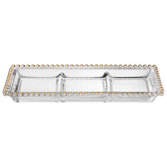 Блюдо сервировочное "golden charm", 3 секции, 30*13 см Lefard (345-505)