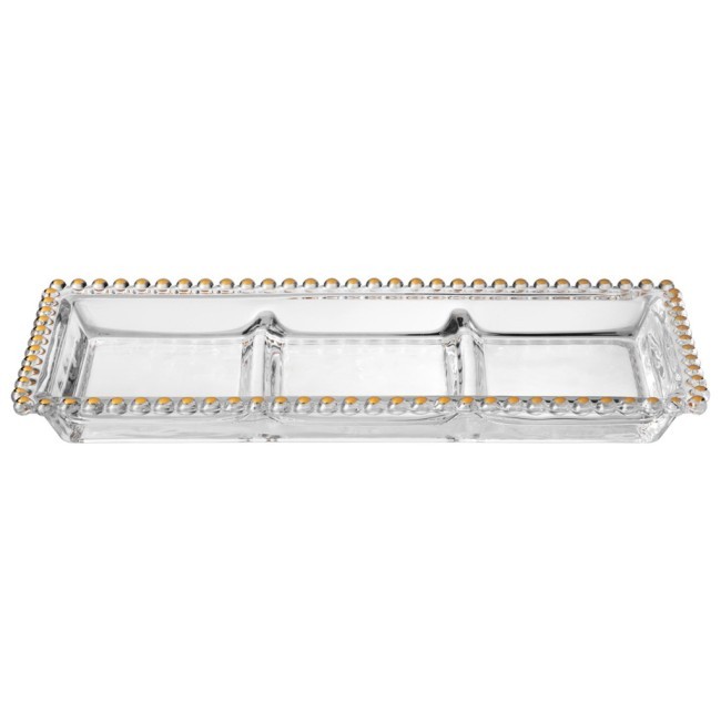 Блюдо сервировочное "golden charm", 3 секции, 30*13 см Lefard (345-505)