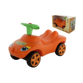 Каталка "Мой любимый автомобиль" оранжевая со звуковым сигналом (в коробке) (66251_PLS)