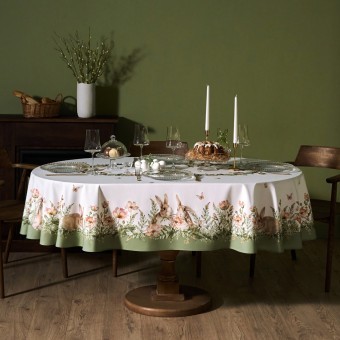 Скатерть овальная "sense",160х220см, 100% хлопок, твил c пропиткой Lefard (850-753-41)
