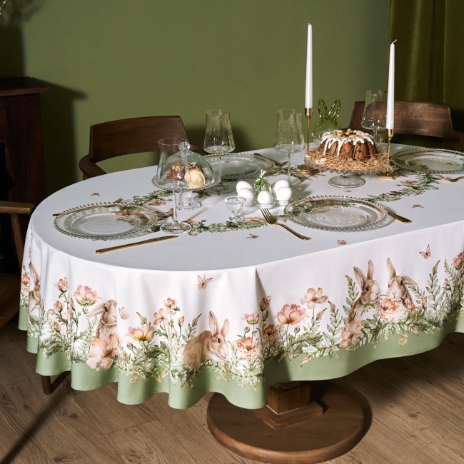 Скатерть овальная "sense",160х220см, 100% хлопок, твил c пропиткой Lefard (850-753-41)
