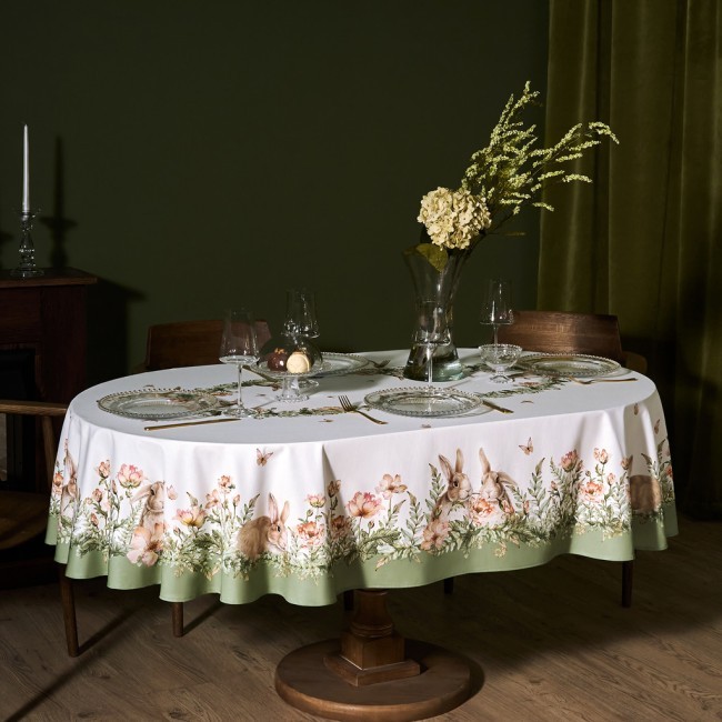 Скатерть овальная "sense",160х220см, 100% хлопок, твил c пропиткой Lefard (850-753-41)