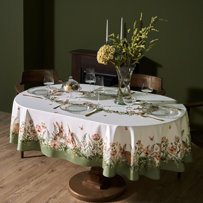 Скатерть овальная "sense",160х220см, 100% хлопок, твил c пропиткой Lefard (850-753-41)
