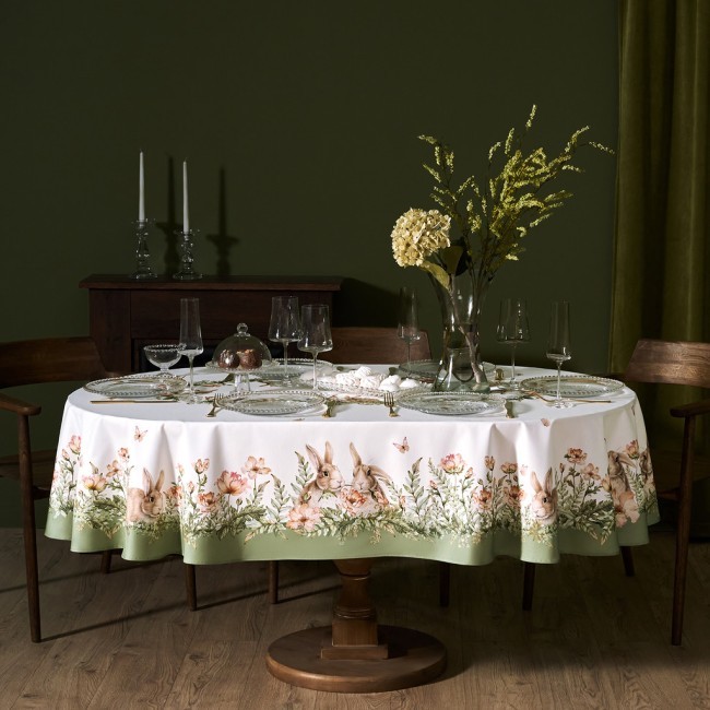 Скатерть овальная "sense",160х220см, 100% хлопок, твил c пропиткой Lefard (850-753-41)