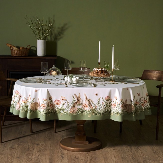 Скатерть овальная "sense",160х220см, 100% хлопок, твил c пропиткой Lefard (850-753-41)