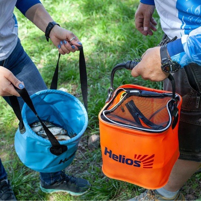 Ведро складное Helios 9л ПВХ (HS-VS-PVC-9L) (72794)