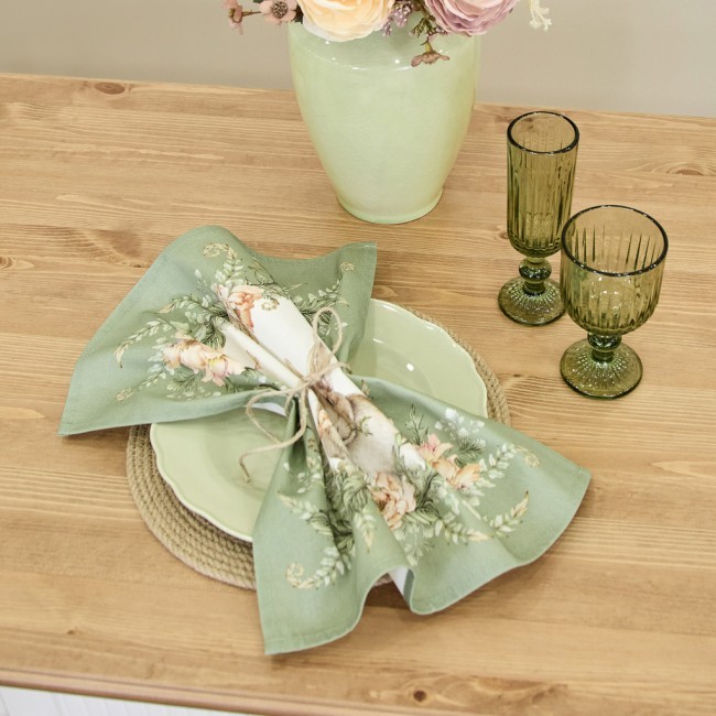 Набор салфеток из 2-х шт "sense" 40х40см, зеленый, 100% хлопок, твил, Lefard (850-753-8) Набор салфеток из 2-х шт "sense" 40х40см, зеленый, 100% хлопок, твил, Lefard (850-753-8)