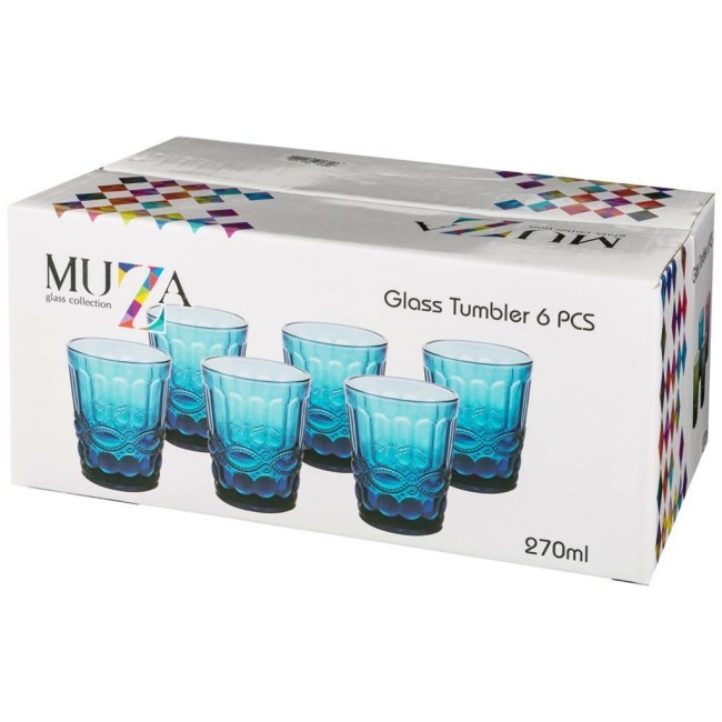 Набор стаканов "серпентина" из 6шт. серия "muza color" 270мл. / в=10 см Lefard (781-111)