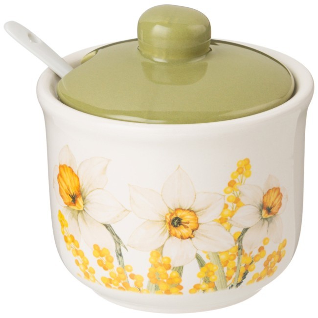 Сахарница с ложкой agness "sunday" 10*9,5 см 300 мл Agness (358-2213)