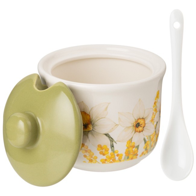 Сахарница с ложкой agness "sunday" 10*9,5 см 300 мл Agness (358-2213)