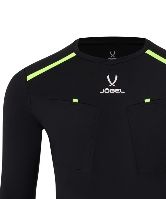 Футболка судейская с длинным рукавом JOGEL DIVISION PerFormDRY Referee LS Tee, черный (2123322) Футболка судейская с длинным рукавом JOGEL DIVISION PerFormDRY Referee LS Tee, черный (2123322)