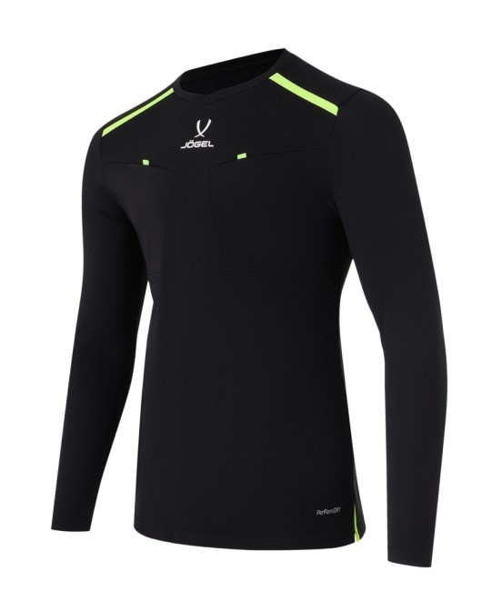 Футболка судейская с длинным рукавом JOGEL DIVISION PerFormDRY Referee LS Tee, черный (2123322) Футболка судейская с длинным рукавом JOGEL DIVISION PerFormDRY Referee LS Tee, черный (2123322)