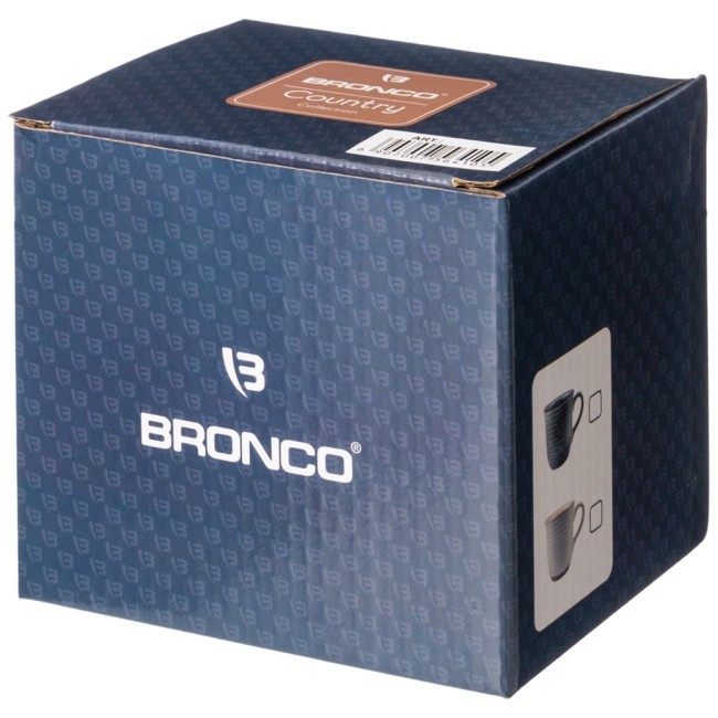 Кружка серая винтаж 470 мл Bronco (756-410)