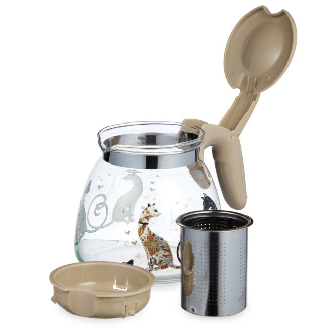 Заварочный чайник agness с фильтром "парижские коты" 900 мл. Agness (885-118) Заварочный чайник agness с фильтром "парижские коты" 900 мл. Agness (885-118)