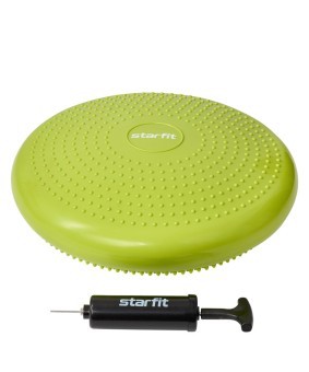БЕЗ УПАКОВКИ Диск балансировочный STARFIT BP-104, с насосом, массажный, лаймовый (2113723) БЕЗ УПАКОВКИ Диск балансировочный STARFIT BP-104, с насосом, массажный, лаймовый (2113723)