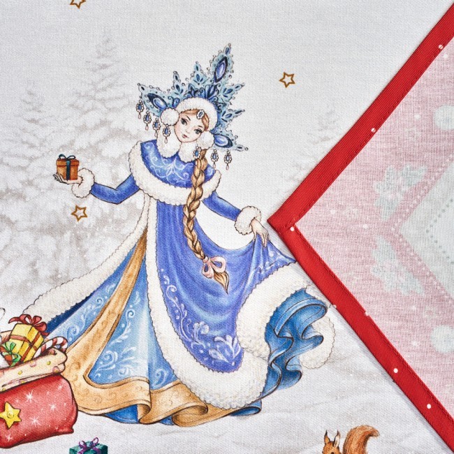 Дорожка "с новым годом "45х300см ,красный, 100% хлопок,твил пропитка Lefard (850-763-32) Дорожка "с новым годом "45х300см ,красный, 100% хлопок,твил пропитка Lefard (850-763-32)