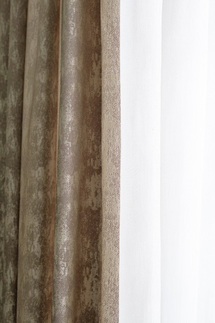 Портьера Хьюстон (HOUSTON) бежевый 275*260см (TT-00016083)