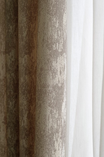 Портьера Хьюстон (HOUSTON) бежевый 275*260см (TT-00016083)