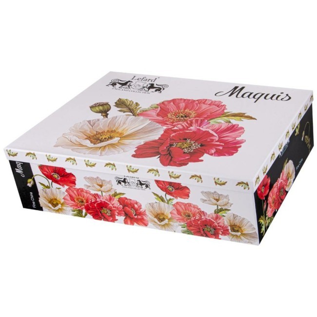 Чайный сервиз lefard  "маки" на 6 пер. 14 пр. 1000/420/250 мл Lefard (104-874)