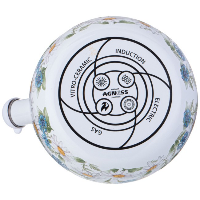 Чайник agness эмалированный со свистком серия "sentiment", 2,2л, индукционное дно Agness (934-638) Чайник agness эмалированный со свистком серия "sentiment", 2,2л, индукционное дно Agness (934-638)