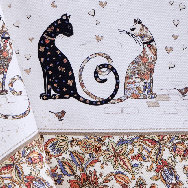 Скатерть " парижские коты" 140х180см ,белый ,100% хлопок ,твил с пропиткой Lefard (850-746-2) Скатерть " парижские коты" 140х180см ,белый ,100% хлопок ,твил с пропиткой Lefard (850-746-2)