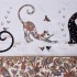 Скатерть " парижские коты" 140х180см ,белый ,100% хлопок ,твил с пропиткой SANTALINO (850-746-2)