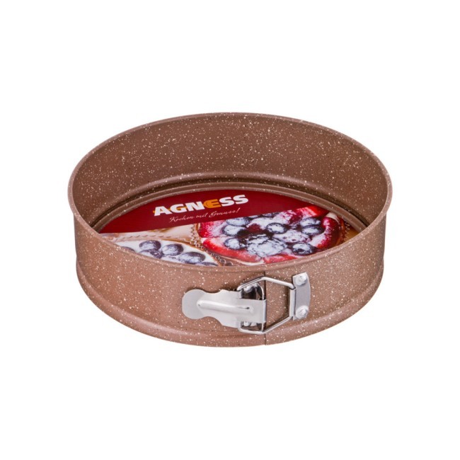 Форма для выпечки agness разъемная с антипригарным покрытием 24*6,8 см Agness (708-068)