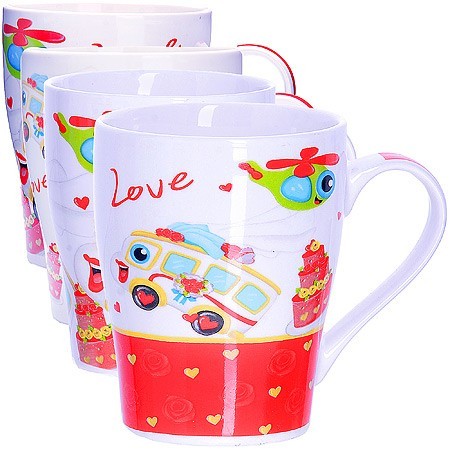 Набор кружкек 4шт/упак 340мл LR (26583-Н1)