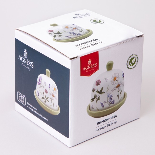 Лимонница agness "flower story" 9*9 см Agness (358-2187)