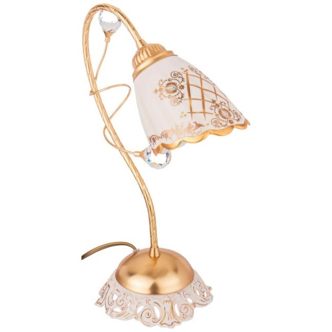 Лампа настольная "eleganza" патрон e14 диаметр 14,5 см высота 35 см Caroline (325-121)