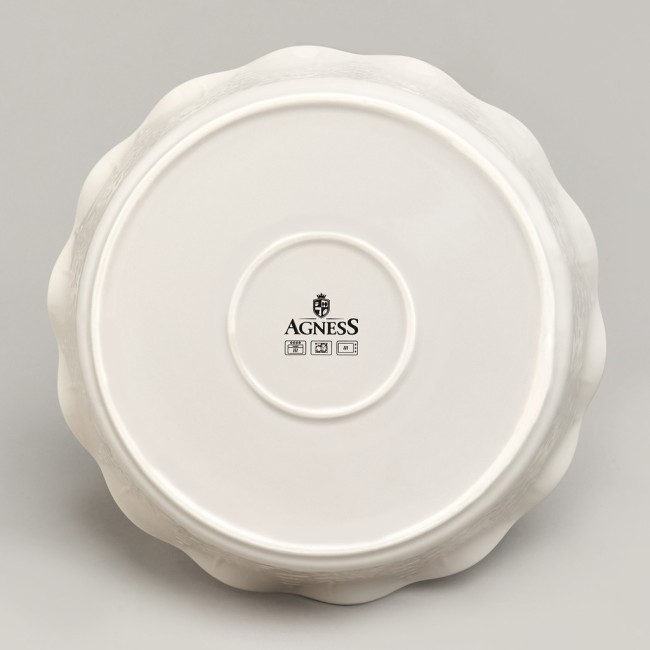 Форма для запекания круглая beige 26,5*6,5 см 1700 мл Agness (780-126)