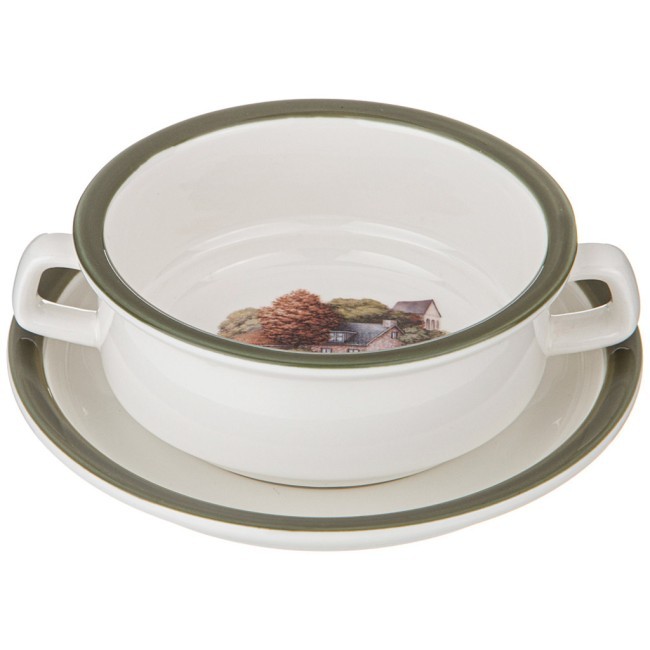 Бульонница с блюдцем lefard "family house" 250 мл 15*6 см Lefard (263-1306)