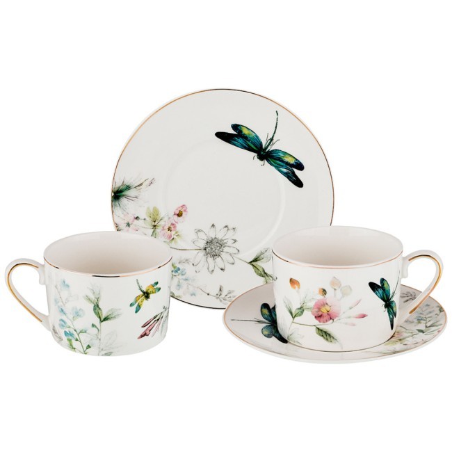 Чайный набор lefard "стрекоза" на 2 пер. 4 пр. 250 мл Lefard (275-1015)