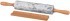 Скалка agness мраморная с деревянными ручками длина=46 см диаметр=6 см Agness (925-108)