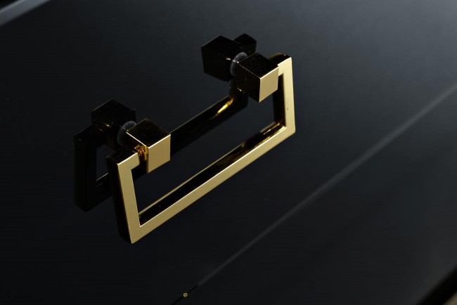 Комод черный 6 ящиков 120*42*82см (TT-00003622)