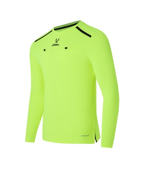 Футболка судейская с длинным рукавом JOGEL DIVISION PerFormDRY Referee LS Tee, желтый неон (2123316) Футболка судейская с длинным рукавом JOGEL DIVISION PerFormDRY Referee LS Tee, желтый неон (2123316)
