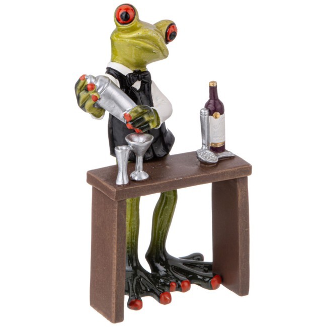 Фигурка декоративная "лягушка-бармен" 9,5х6,5х16,2 см Lefard (146-2107)